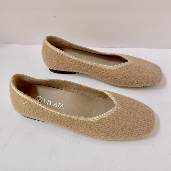 VIVAIA Shoes - Vivaia Margot Square-Toe V-Cut Flats Size EU 40/US 9